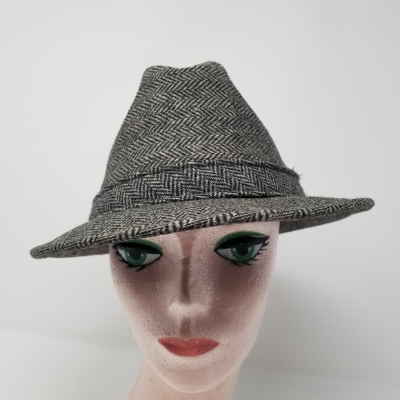 Vintage Dobbs Fifth Ave New York Wool Tweed Fedora - Picture 3 of 8
